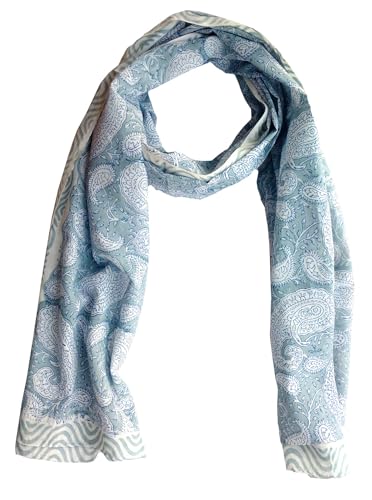 Rastogi Handicrafts Cotton Scarfs For Women’s Apparel Fabric Hand Block Printed 70x20 Inch Mini Stoll For Girls (Scarfs-17)3
