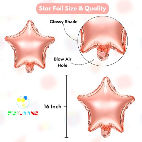 Image of Flyloons Happy Birthday Decoration Kit Pink Purple White for Baby Boys Girls Kids Twins Men Women With 20 Pcs Pastel Balloons Birthday Banner 2 Pcs Star Items Set