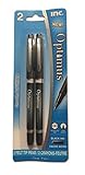 Inc. Optimus Felt Tip Pens ~ Black (2 Pen Package)