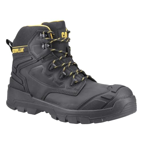 Bottines de sécurité Caterpillar Striver noires et jaunes pour homme en taille 43