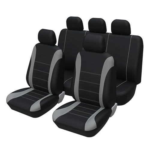 ZAJTZVB Car Seat Covers Full Set for VW Type 1 (Beetle) 2 (Bus/Kombi), Front and Rear Split Bench Seat Protector Covers with Individual Headrest Covers, Easy to Install, Stylish and Beautiful