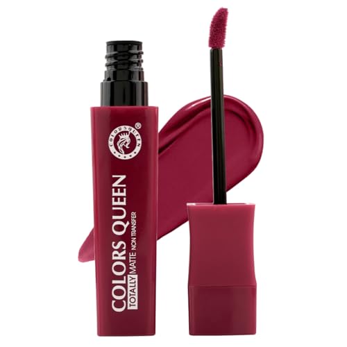 Image of Colors Queen Totally Matte Liquid Lipstick | Intense Color Payoff, Lightweight & Comfortable, One Swipe Application | Long Lasting, Non Transfer Liquid Lipstick for Women (05 - Paper Flower, 7.5g)