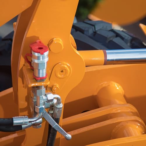Image of PATIKIL 1 inch ISO B Hydraulic Coupler Male Dust Cap and Female Plug Cover, 2 Set Hydraulic Quick Disconnects Coupling Port Plug Cover Fittings with Retention Ring, Red