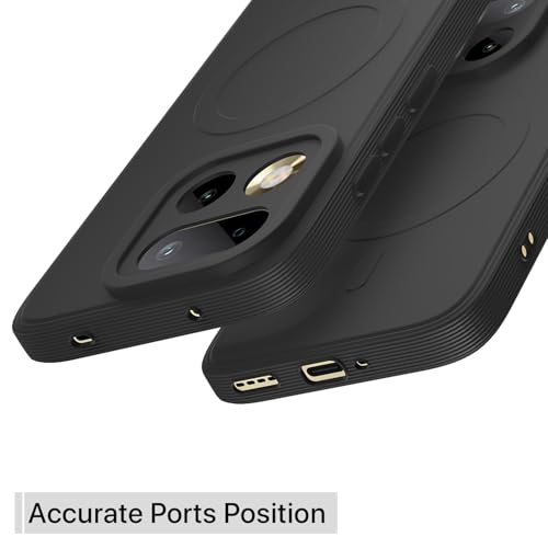 Image of Pikkme Back Cover for Realme 16 Pro 5G Soft Matte Silicone Mag-Safe Design (Mag-Safe Not Support) Camera Protection | Slim Fit Bumper Cover (Black)