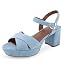 Dusty Blue Suede