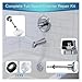Tub Spout Diverter Repair Kit 8 Pcs Bathroom Bathtub Faucet Repair Kit Leaking Tools for Hand Shower Fixed Head(Silver)