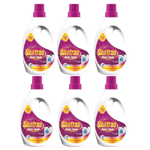 Image of SHATRAS Matic Top Load Liquid Detergent | Stian Remover | 99.9% Germ Protection | Bio Stain Power & Ultra Color Care (Pink 6)