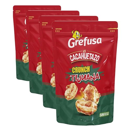 CACAHUETE CRUNCH TIJ SIN ACEITE DE PALMA 110G (Paquete de 4)