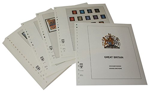 Feuilles pré-imprimées LINDNER Grande Bretagne 1990-1997 album timbre