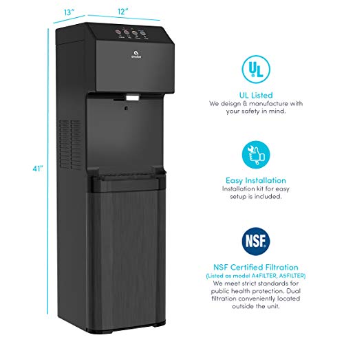 Avalon A13Blk Electric Bottleless Cooler Water Dispenser-3 Temperatures, Self Cleaning, Black Stainless Steel #TOP5