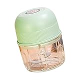 NVOQILIN Trituradora eléctrica de ajos USB, trituradora de carne trituradora de ajos, trituradora de verduras trituradas, potente utensilios de cocina