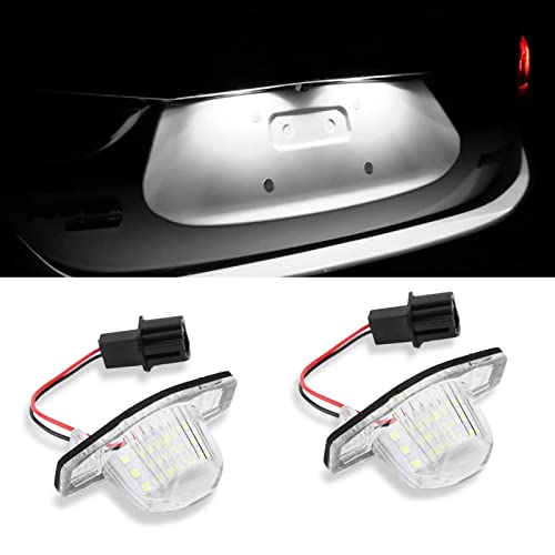 Éclairage de plaque d'immatriculation, 2 pièces 18 LED gauche droite lampe de plaque...