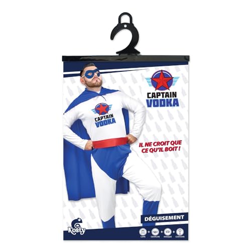 Costume captain vodka STC de superhéros drôle et insolite pour adulte