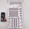 The Battery Storage Case,Organizer with Hinged Clear Cover, with Battery Tester, Holds 93 Batteries Various Sizes, Black