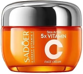 Crema facial con vitamina C, hidratante e ilu...