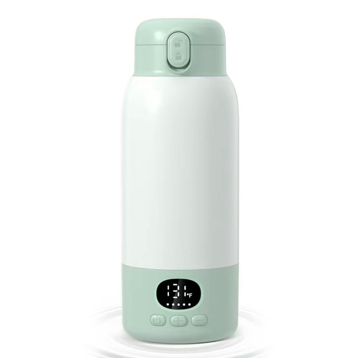 SORUTO Portable Bottle Warmer for Travel,17oz Baby Milk Warmer with 98°F -131°F Precise Temp Control, Fast Heating Water & Formula, Long Battery Life, Ideal for Airplane, Car, Outdoor Sage Green