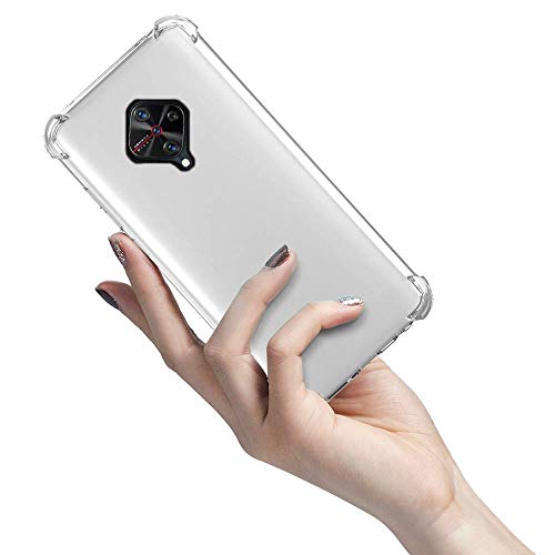 Image of Coverage Transparent Rubber Back Cover for Vivo S1Pro -Vivo 1920 - Transparent