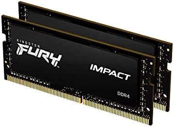 Kingston FURY Impact 32 GB (2 x 16 GB) 3200MHz DDR4 CL20 Laptop Memory Kit of 2 KF432S20IBK2/32
