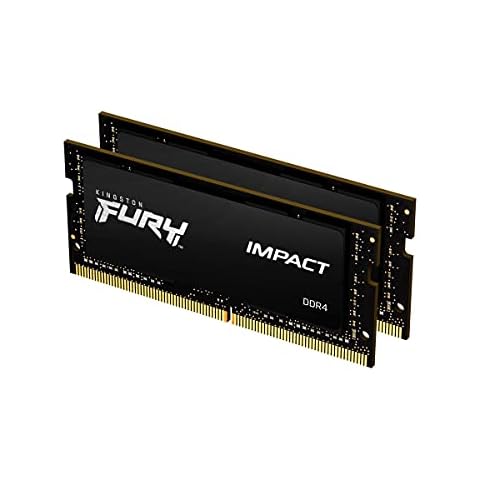 Kingston FURY Impact 32 GB (2 x 16 GB) 3200MHz DDR4 CL20 Laptop Memory Kit of 2 KF432S20IBK2/32 Cover