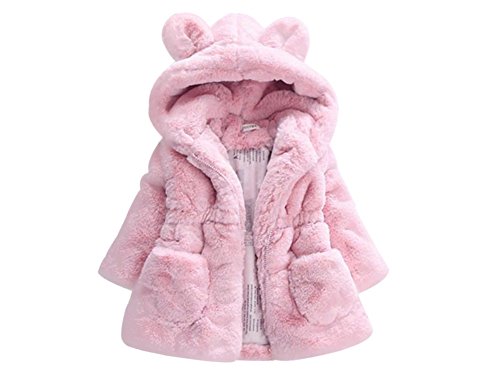 Winter Coat for Toddler Girl Rabbit Ears Winter Coat for Toddler Girls Faux Fur