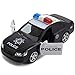 Toy To Enjoy Friction Powered Police Car with Light & Sounds – Heavy Duty Plastic Vehicle Toy for Kids & Children – Openable Doors, Detailed Interior