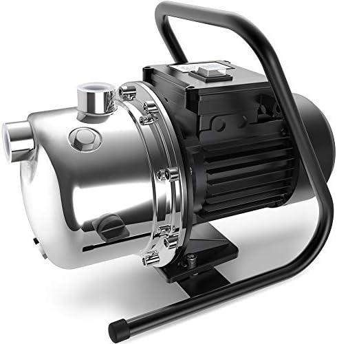 Lanchez 1.6 HP Shallow Well Pump Garden Pump，Portable Water Transfer Draining Irrigation Pump for Water Removal, Lawn Fountain Pump，Irrigation Pump 1162 GPH 147 Feet Height