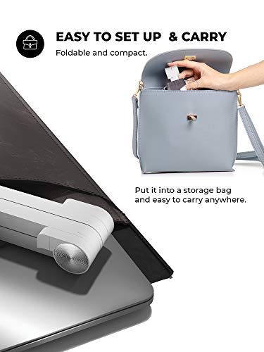 Shelcone Laptop Stand, Portable Laptop Stand, Foldable Desktop Notebook Holder Mount, Adjustable Eye-Level Ergonomic Design #TOP7