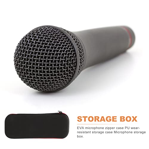 Milisten Bag Case Container Carrying Mic Single Travel Microphones Compatible For Fits Handheld Bag Portable Transport Holder Wireless Pouch Dual Microphone Shockproof Hard #TOP1