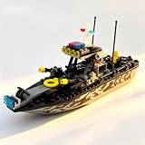 TEREED City Coast Guard Boat Building Blocks Set – Charge Boat, Rescue Boat & Patrol Ship Toy for Boys and Girls, STEM Educational Toy, Fun Gift for Kids Birthday & Holidays (Speed Boat)