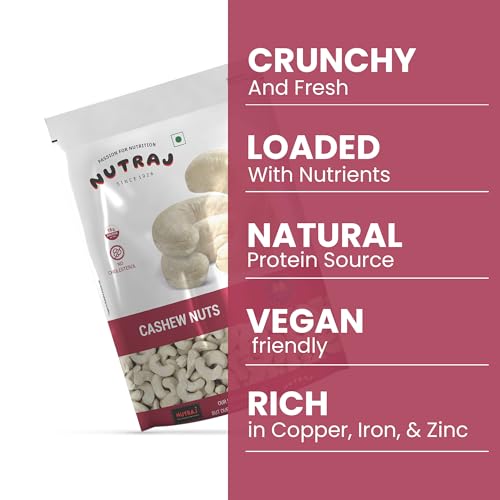 Image of Nutraj Cashews 500g (250g x 2) Pouch |Kaju