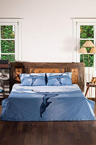 Deep-Ocean-100-Cotton-Whale-Themed-Duvet-Cover-Set-FullQueen-Size-Nautical-Bedding-Set-Duvet-Cover-and-2-Pillowcases-3-Pieces 41rAbE2BNyL