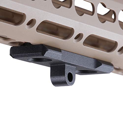 TuFok Keymod Bipod Mount Adapter - Key Mod Bipod Adaptor for Harris Bipod Stud (Black)