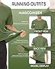 MAGCOMSEN Gym T Shirts for Men Activewear Running Top Lightweight Quick Dry Moisture Wicking T-Shirts Athletic Short Sleeve Tops Army Green, M #5