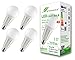 Produktbild greenandco 4x CRI 90+ LED Lampe ersetzt 140 Watt E27 Birne matt, 24W 2270 Lumen 3000K warmweiß 270° 230V AC, flimmerfrei, nicht dimmbar, 2 Jahre Garantie