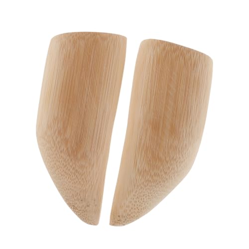 STOBAZA 1 Pair Hand Carved Buddhist Divination Cup Crafts Buddhist Holy Cups Divination Tool Chinese Divination Cup Unique Divination Cup Sacrifice Supplies