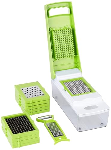 Cortadora y Trituradora Vegetales y Frutas 11 en 1 Acero Verde miniatura 2