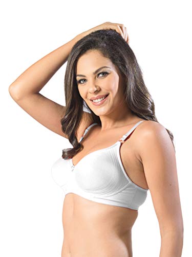 Image of SONARI Womens Non Padded Cotton T Shirt Bra | Wire Free, Medium Coverage, Comfortable and Lightweight | Adjustable Straps, Hook and Eye Closure for Everyday Wear - D-12
