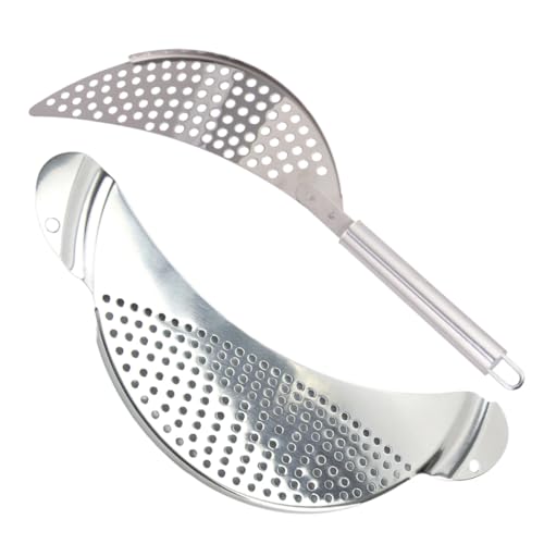 VALICLUD Passoire à Pâtes Acier Inoxydable Passoire à Casserole Avec Poignée Outil Égouttage Pour Cuisine