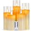 9 Bougies LED Sans Flamme Avec Télécommande Et Minuterie - Lot Colonnes Blanches Pour Décoration