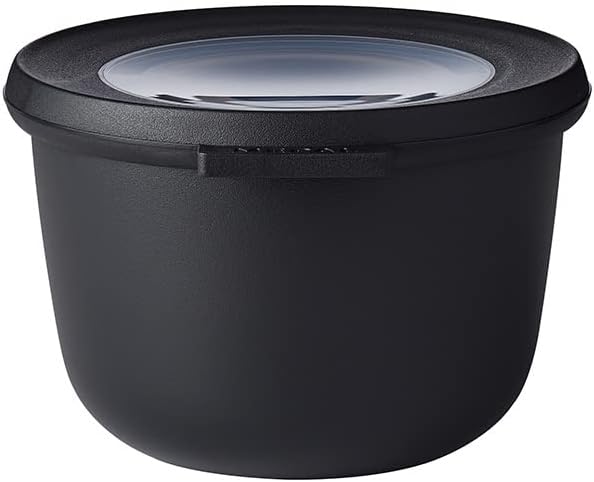 Mepal  Multi Bowl Cirqula Rectangular  Food Storage Container with Lid - Suitable as Airtight Storage Box for the Fridge & Freezer, Microwave Container & Servable Dish  500 ml  Nordic Black