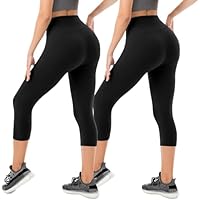 2 Packs Buttery Soft Capri Leggings Yoga Pants only .99: eDeal Info