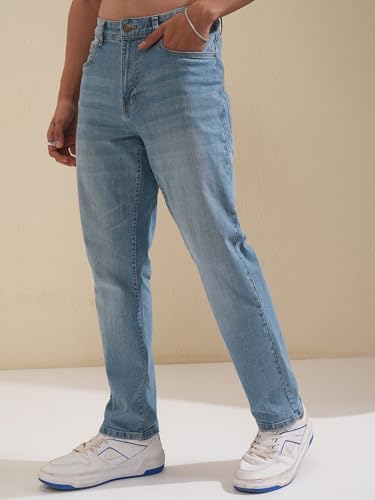 Image of Highlander Men's Straight Fit Jeans | Stretchable | Everyday Comfort & Style| Jeans for Man
