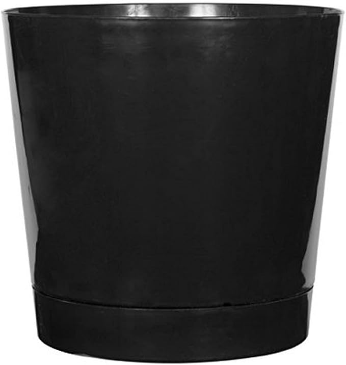 Novelty Mfg Co 10148 Full Depth Round Cylinder Pot, Black, 14Inch