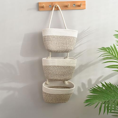 Cestas decorativas de cocina en algodón para almacenar 3