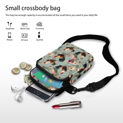 Image of Hawaiian Tribal Small Crossbody Bags for Women Cell Phone Bag Purse, Sea Turtle Zipper Sling Purses Shoulder Bag