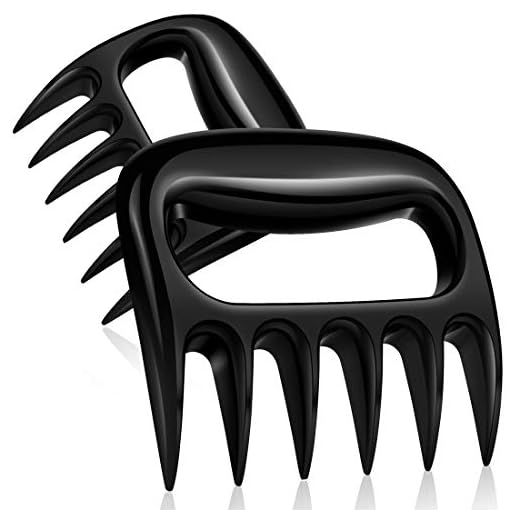 Rulunar Meat Claws for Pulled Pork Smoking Meat Shredder Bear Caws Grilling Accessories Gifts for Men(2pcs)