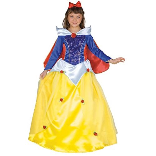 Ciao- Princesa de Las Rosas Blanca Nieves Disfraz niña Blancanieves Disguise, dibujos animados, Color, 6-8 anni (18375.6-8)