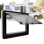 Motorhome Side Window Replacement, Double Glazed Hinged Vent Window for Trailer Caravan, 400mm x 300mm
