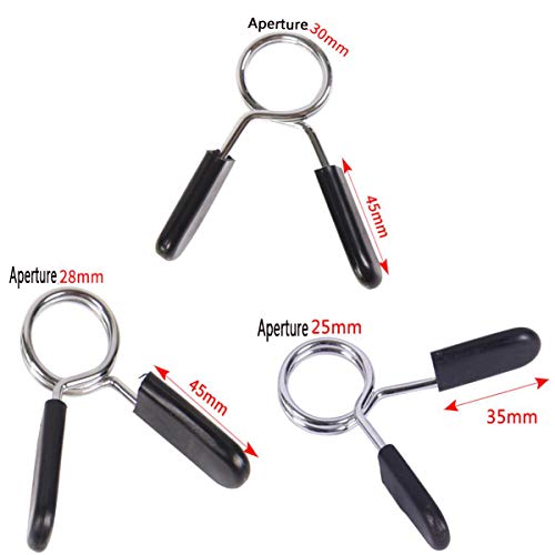 Biluer Clip a Molla per Bilanciere,1 Coppia Molle