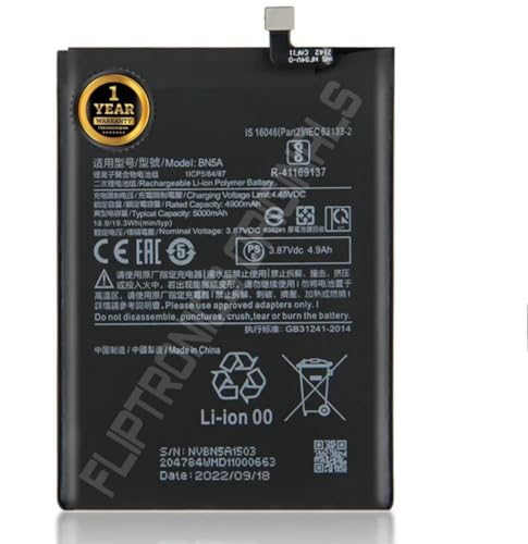 Image of BN5A Battery for Redmi Note 10 5G / Poco M3 Pro 5G Battery with 1 Year Warranty****(U170)